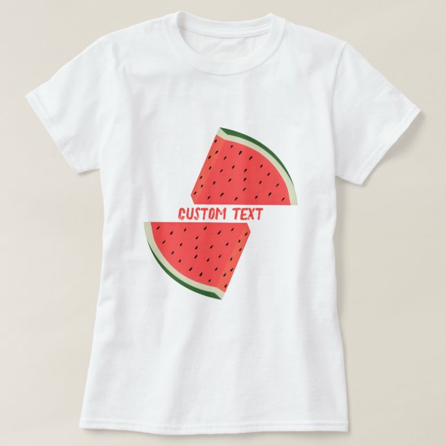 atermelons T - Shirt Custom Trext Name (Design vorne)