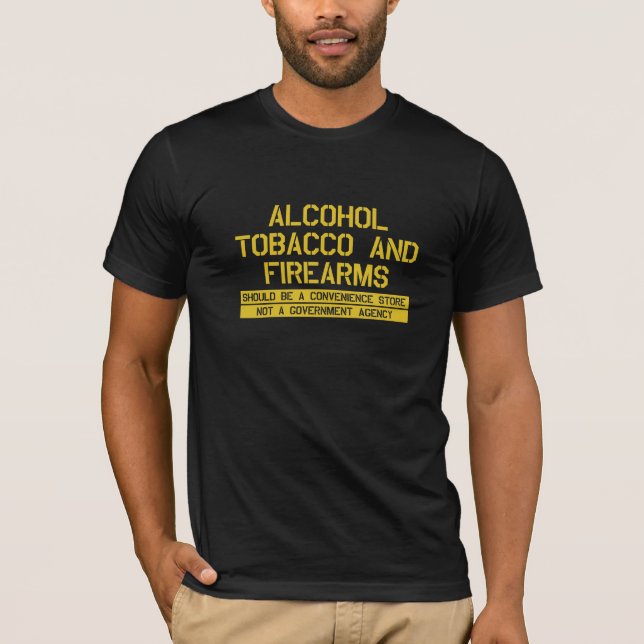 Atf-Alkohol-Tabak und T-Shirt (Vorderseite)
