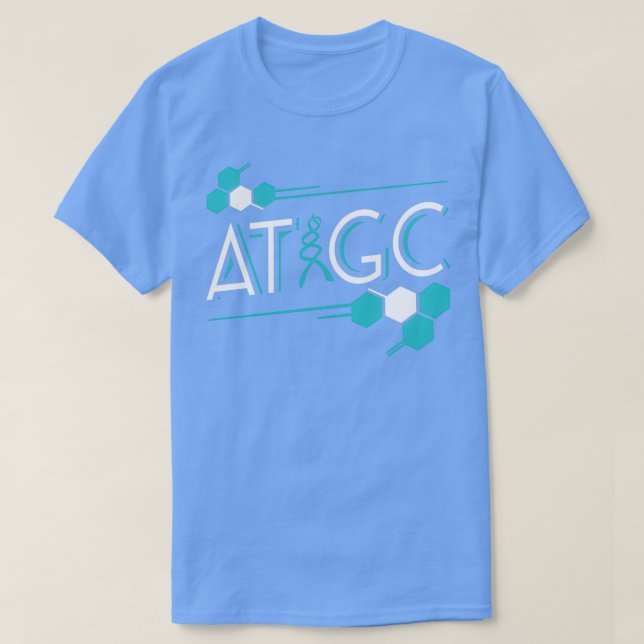 ATGC DNA Funny Science-Geschenke für Biologielehre T-Shirt (Design vorne)