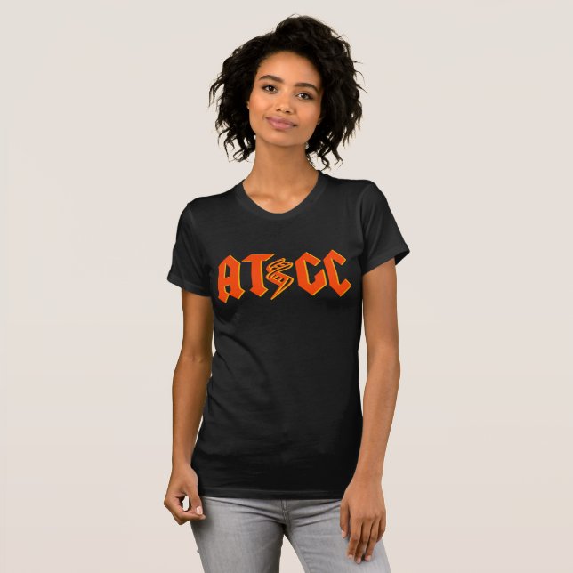 ATGC DNA-Shirt - Orange/Rot T-Shirt (Vorne ganz)