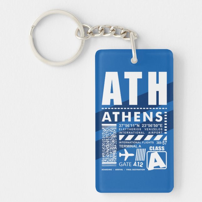 ATH Athens Flughafen Schlüsselanhänger (Vorderseite)
