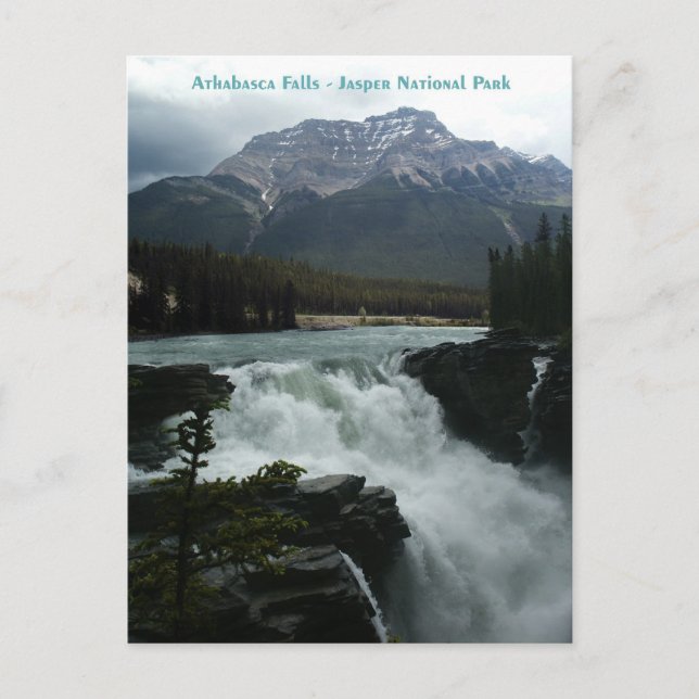 Athabasca Falls Jasper Nationalpark Postkarte (Vorderseite)