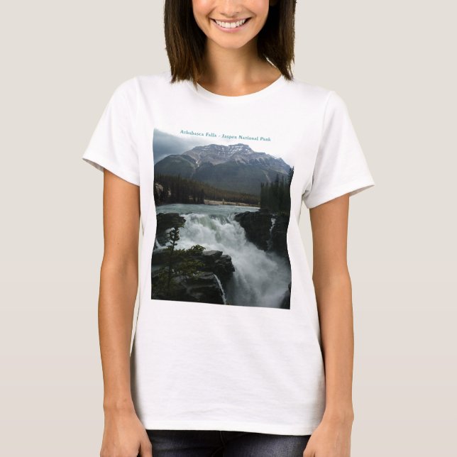 Athabasca fällt Jaspis-Nationalpark T-Shirt (Vorderseite)