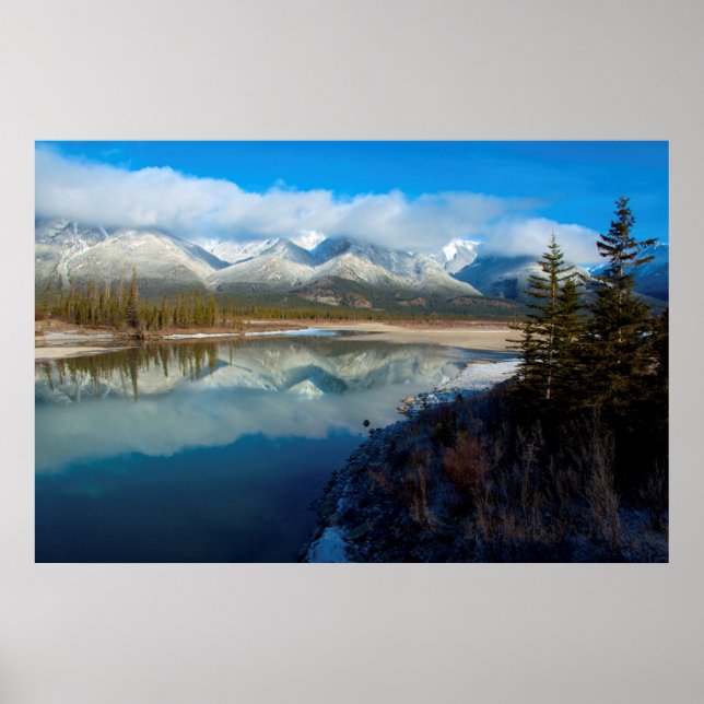 Athabasca River, Jasper National Park, Alberta Poster (Vorne)