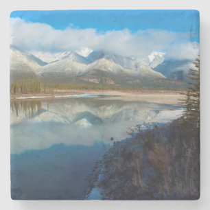 Athabasca River, Jasper Nationalpark, Alberta Steinuntersetzer
