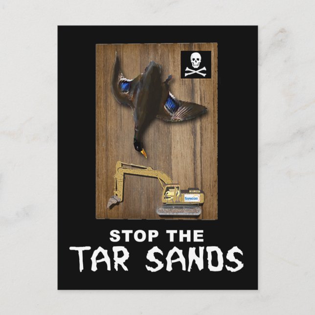 Athabasca Tar Sands Duck Mount Postkarte (Vorderseite)