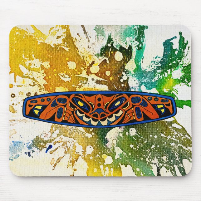 Athabascan Totem von Michael Moffa Mousepad (Vorne)