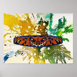 Athabascan Totem von Michael Moffa Poster