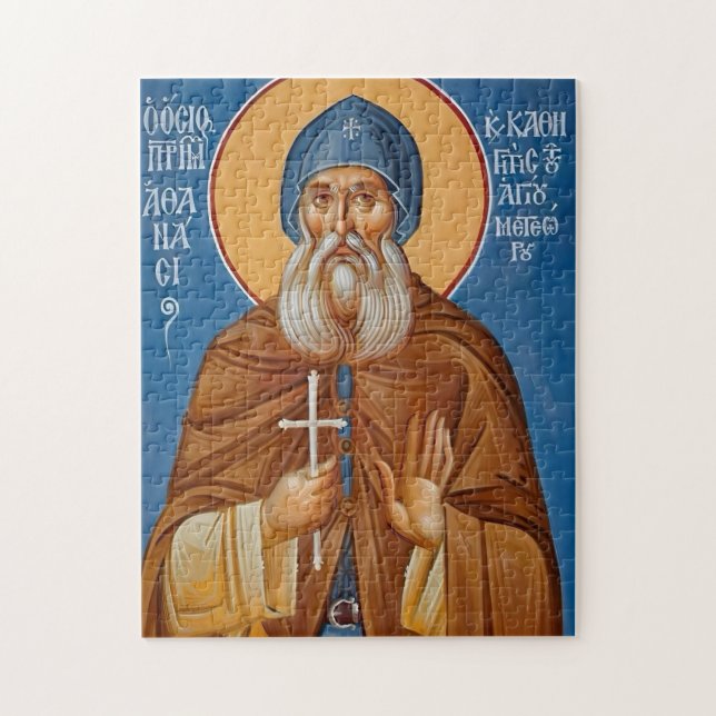 Athanasius der Meteoriten-Orthodoxe christliche Ik Puzzle (Vertikal)