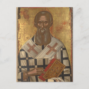 Athanasius Orthodox Christliches Symbol Postkarte