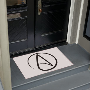Atheism Symbol - Atheist Sign Fußmatte