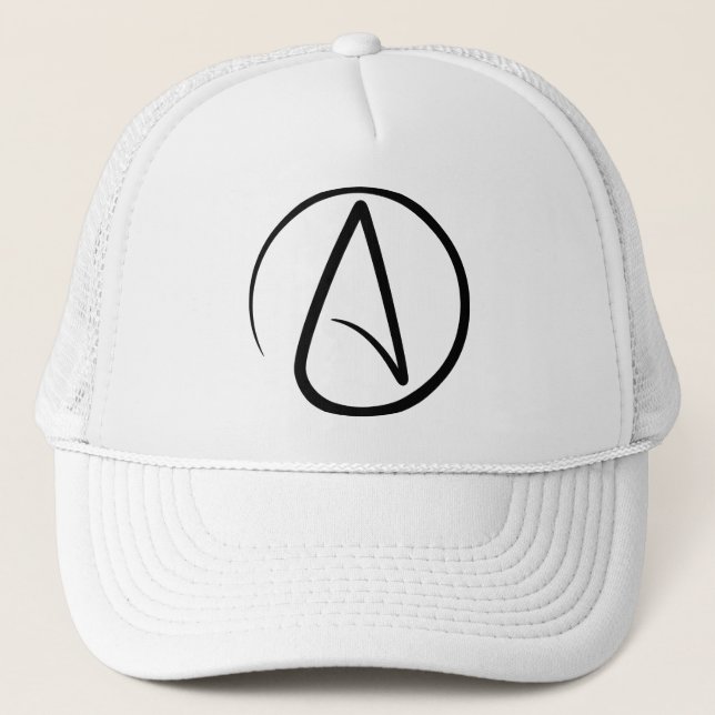 Atheism Symbol - Atheist Sign Truckerkappe (Vorderseite)