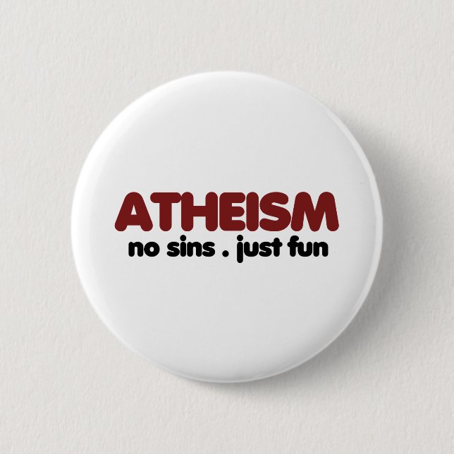 Atheismus Button (Vorderseite)