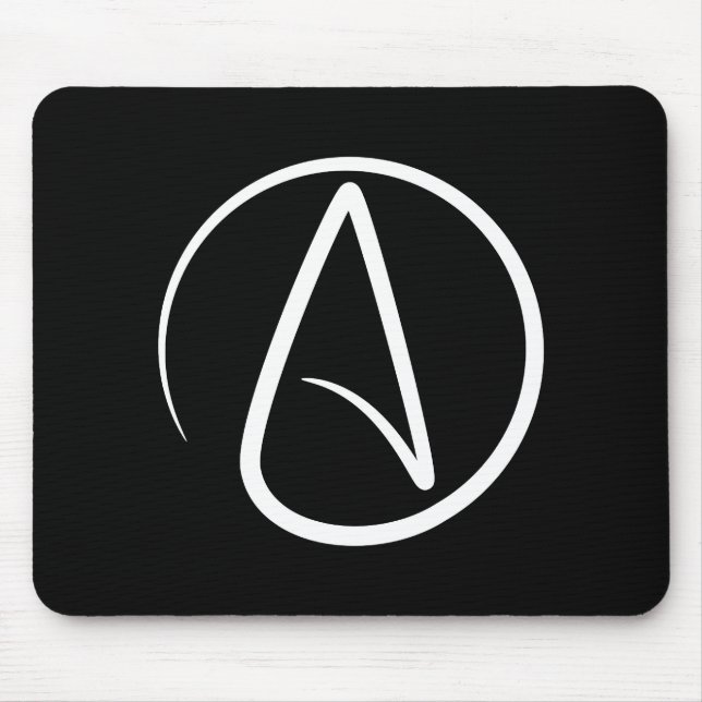 Atheismus-Piktogramm Mousepad (Vorne)