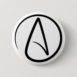 Atheismus-Symbol - Atheistisches Zeichen Button