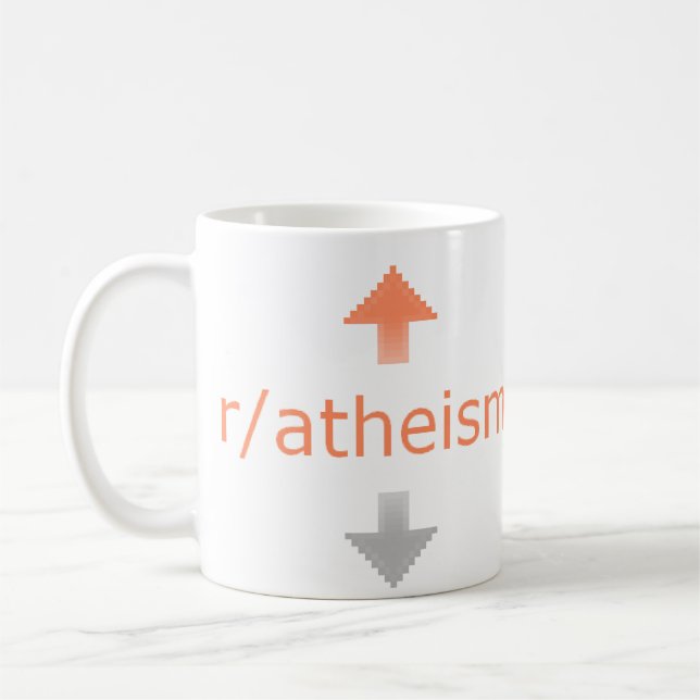 Atheismus Upvote Kaffeetasse (Links)