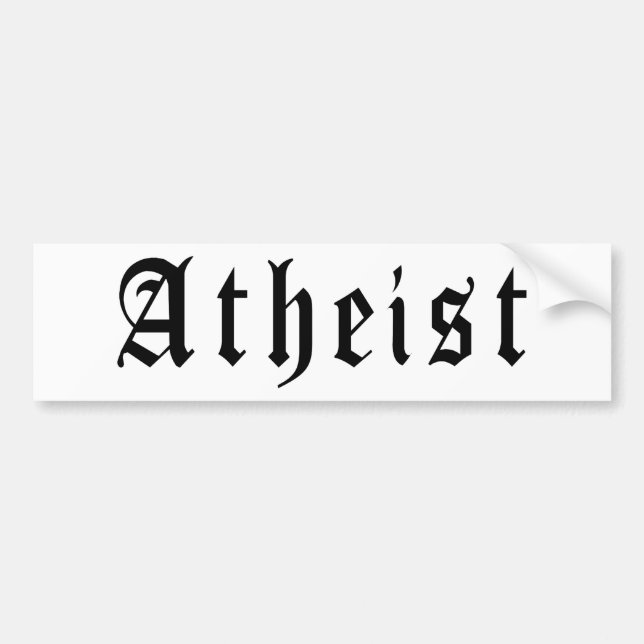 Atheist 1 autoaufkleber (Vorne)