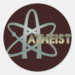 Atheist (amerikanisches Atheistensymbol) Stickers