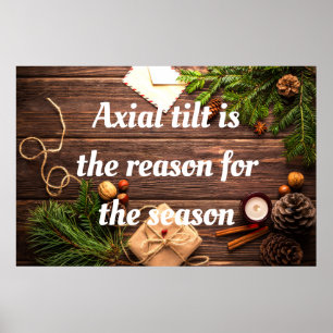 Atheist "Axial Tilt ist der Grund für die Saison" Poster
