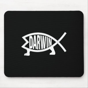 Atheist Charles Darwin Evolutionstheorie Fisch Mousepad
