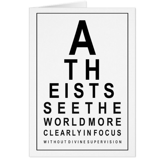 ATHEIST EYE TEST (Vorne)