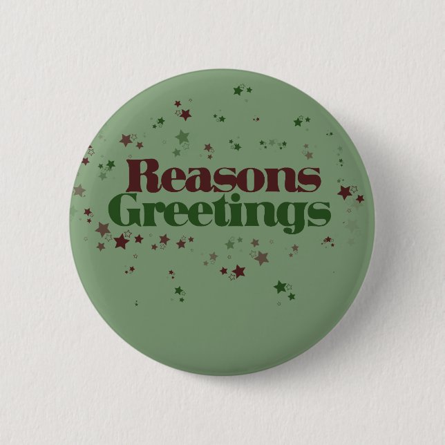 Atheist Gründe Grüße Button (Vorderseite)