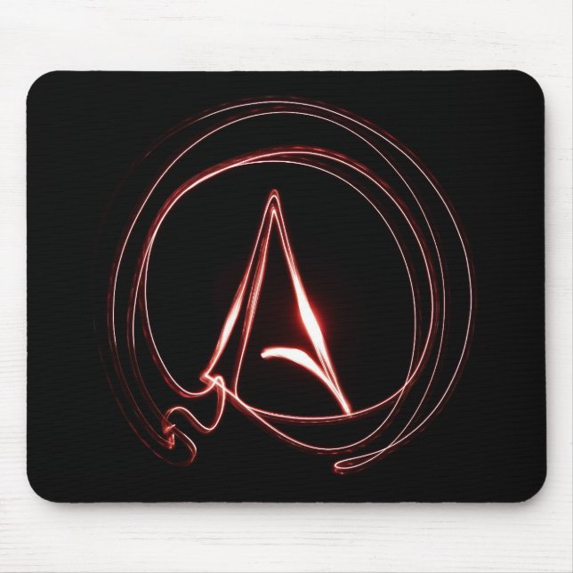 Atheist im Rot Mousepad (Vorne)