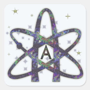 Atheist in den Outer Space Stickers