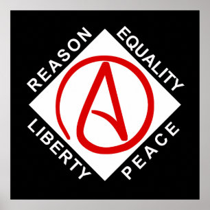 Atheist Logo-Poster Poster