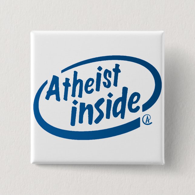 Atheist nach innen button (Vorderseite)
