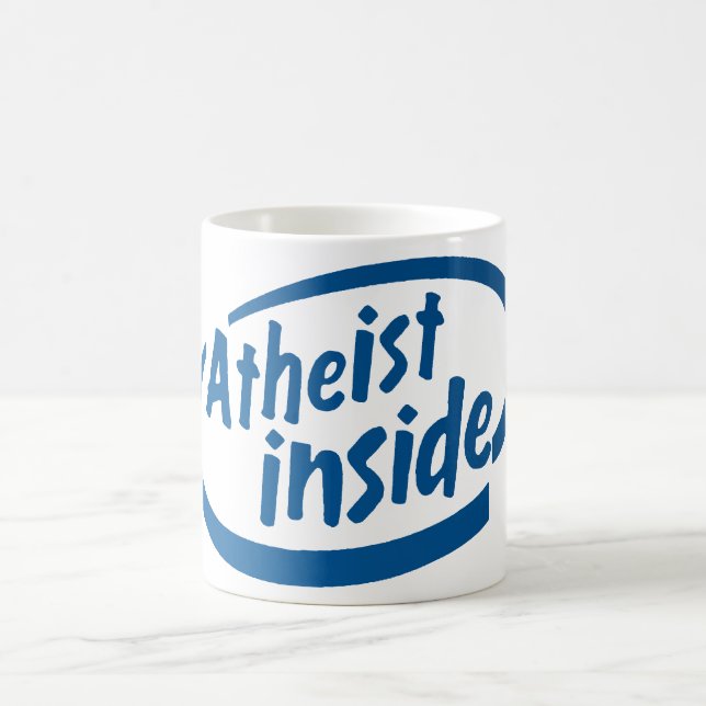 Atheist nach innen tasse (Mittel)
