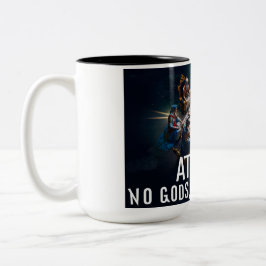Atheist: No Gods, No Masters Coffee Mug Zweifarbige Tasse