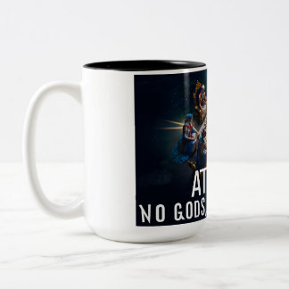 Atheist: No Gods, No Masters Coffee Mug Zweifarbige Tasse