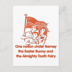 Atheist Pledge Postkarte