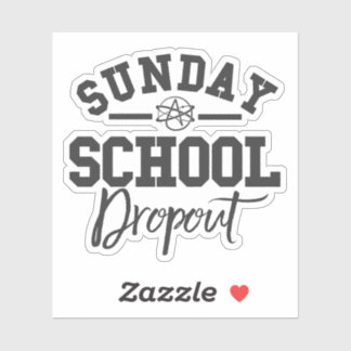 Atheist Symbol Agnostischer Atheismus Freethinker  Aufkleber