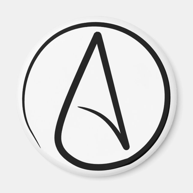 Atheist Symbol Magnet (Vorne)