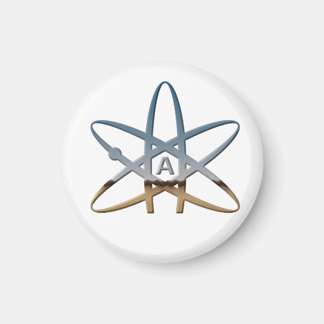 Atheist-Symbol-Magnet Magnet (Vorne)