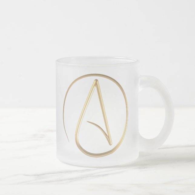 Atheist Symbol Mattglastasse (Rechts)