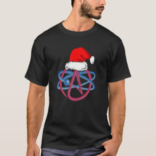 Atheist Symbol Science Logo Weihnachtsmannmütze We T-Shirt