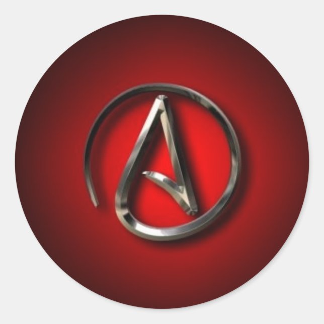 Atheist Symbol Stickers (Vorderseite)
