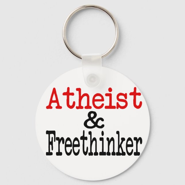 Atheist und Freethinker Schlüsselanhänger (Vorderseite)
