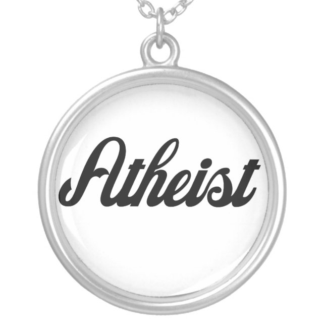  Atheist Versilberte Kette (Vorderseite)