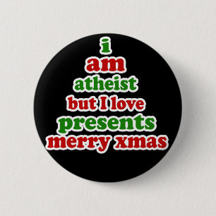 Atheist Weihnachten Button