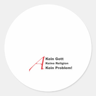 atheistA1 Runder Aufkleber