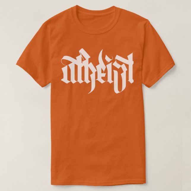 atheistisch T-Shirt (Design vorne)