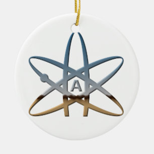 Atheistische Atom-Verzierung Keramik Ornament