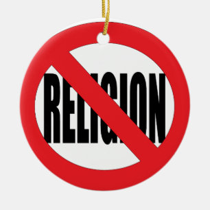 Atheistische Feiertags-Baum-Verzierung Keramikornament