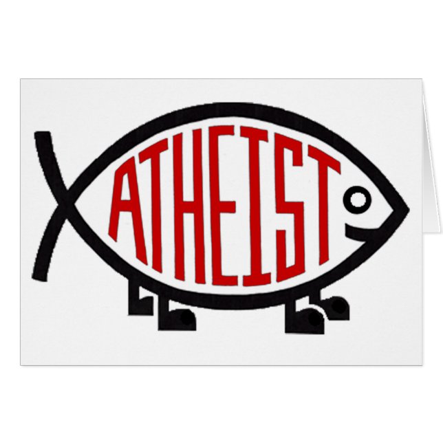 Atheistische Fische (Vorderseite (Horizontal))