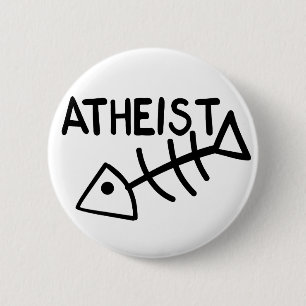 Atheistische Fische Button