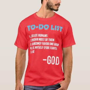 Atheistische Götter To-Do-Liste T-Shirt